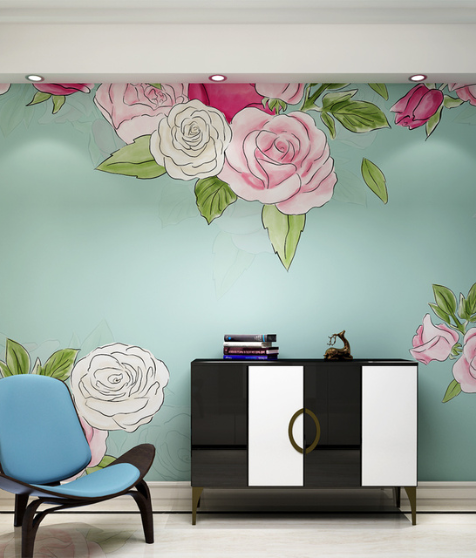 Floral Wall Mural - Image 2