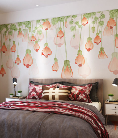 Floral Wall Mural - Image 2