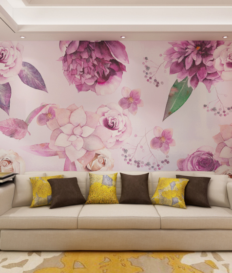 Floral Wall Mural - Image 3