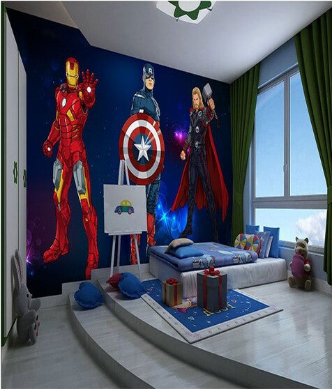 Superhero Wall Mural