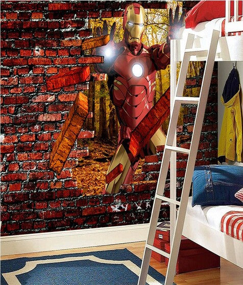 Superhero Wall Mural