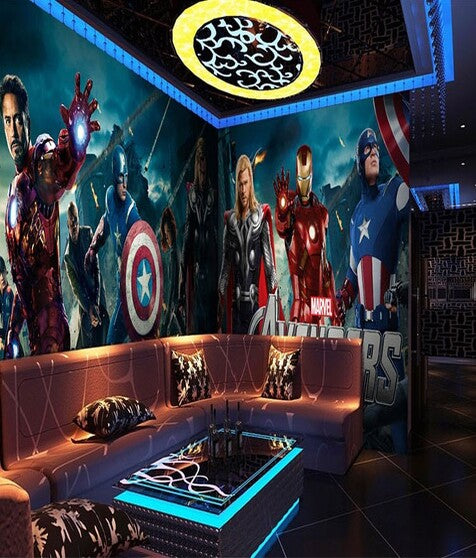 Thematic Wall Mural with配套装饰家具 (Note: I'm not sure how to accurately translate "配套装饰家具" into English in a short form. If it can be simplified to something like "Decorative Furniture Set", then the name would be "Thematic Wall Mural with Decorative Furniture Set") If we focus only on the most prominent product, it could be: Thematic Wall Mural