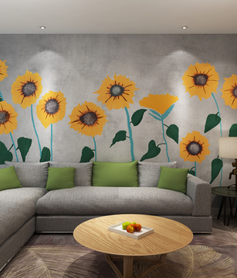 Sunflower Wall Mural