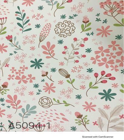 Floral Decorative Fabric or Wallpaper Sample