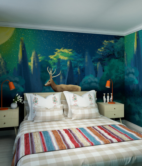 Nature Themed Wall Mural