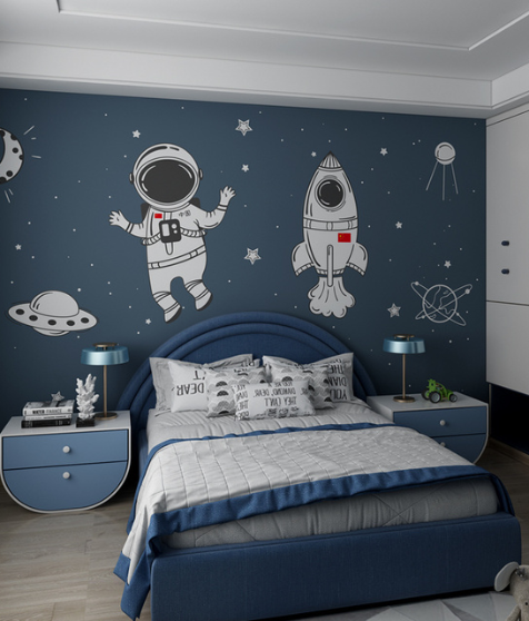Space-Themed Wall Decals