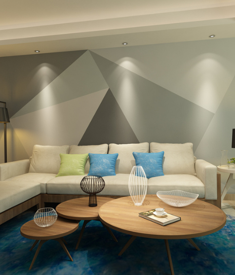 Geometric Wall Mural