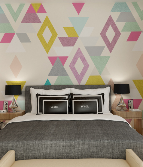 Geometric Wall Mural