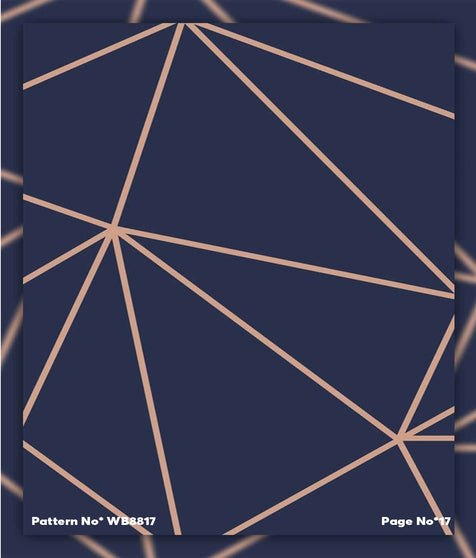 Geometric Textile or Wallpaper Design Sample