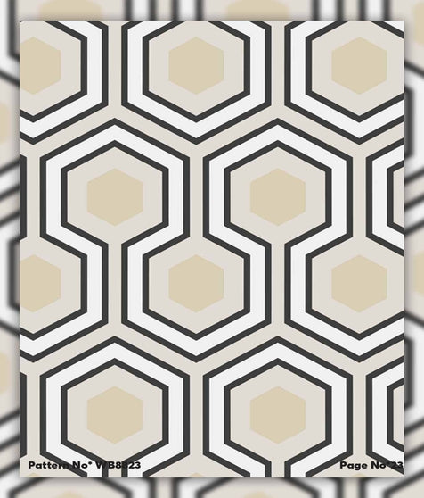 Geometric Patterned Tile or Wallpaper