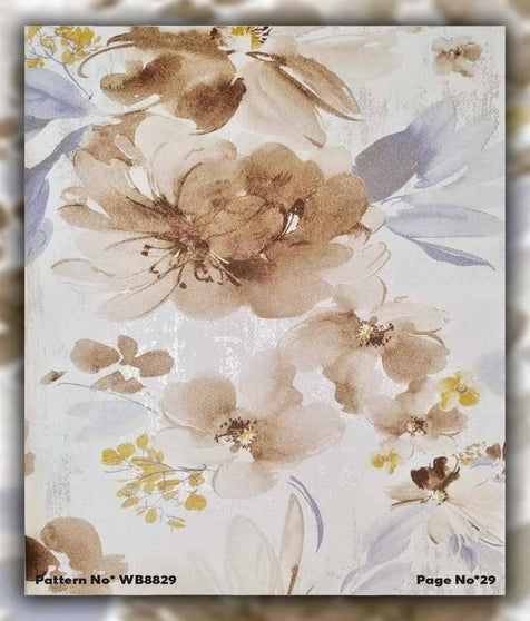 Floral Wallpaper or Fabric Swatch