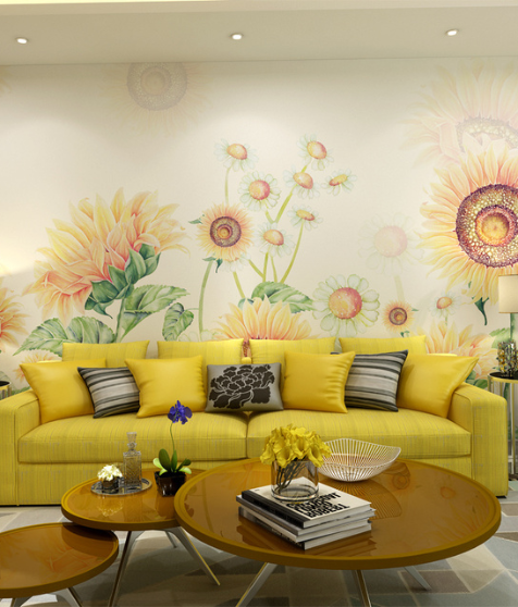 Vintage Floral Wall Mural