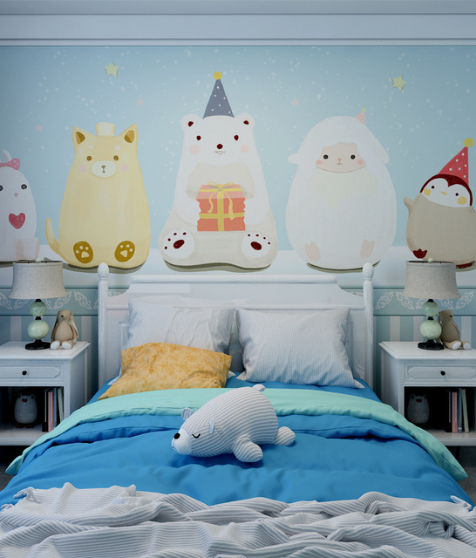 Contemporary Children' Wall Mural