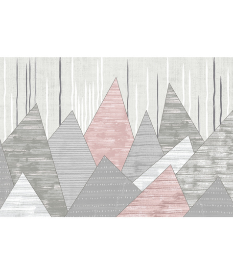 Contemporary Geometric Wall Mural