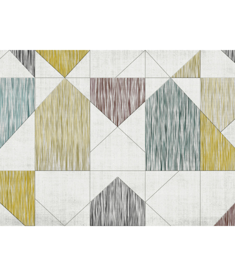 Refined Geometric Wall Mural