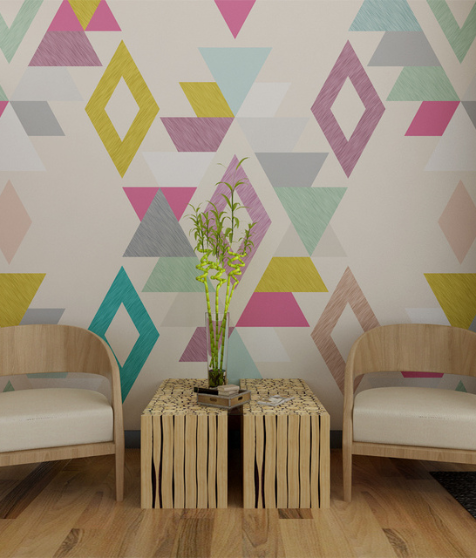 Elegant Geometric Wall Murals